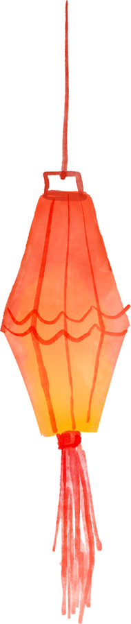 Watercolor Traditional LNY Lantern